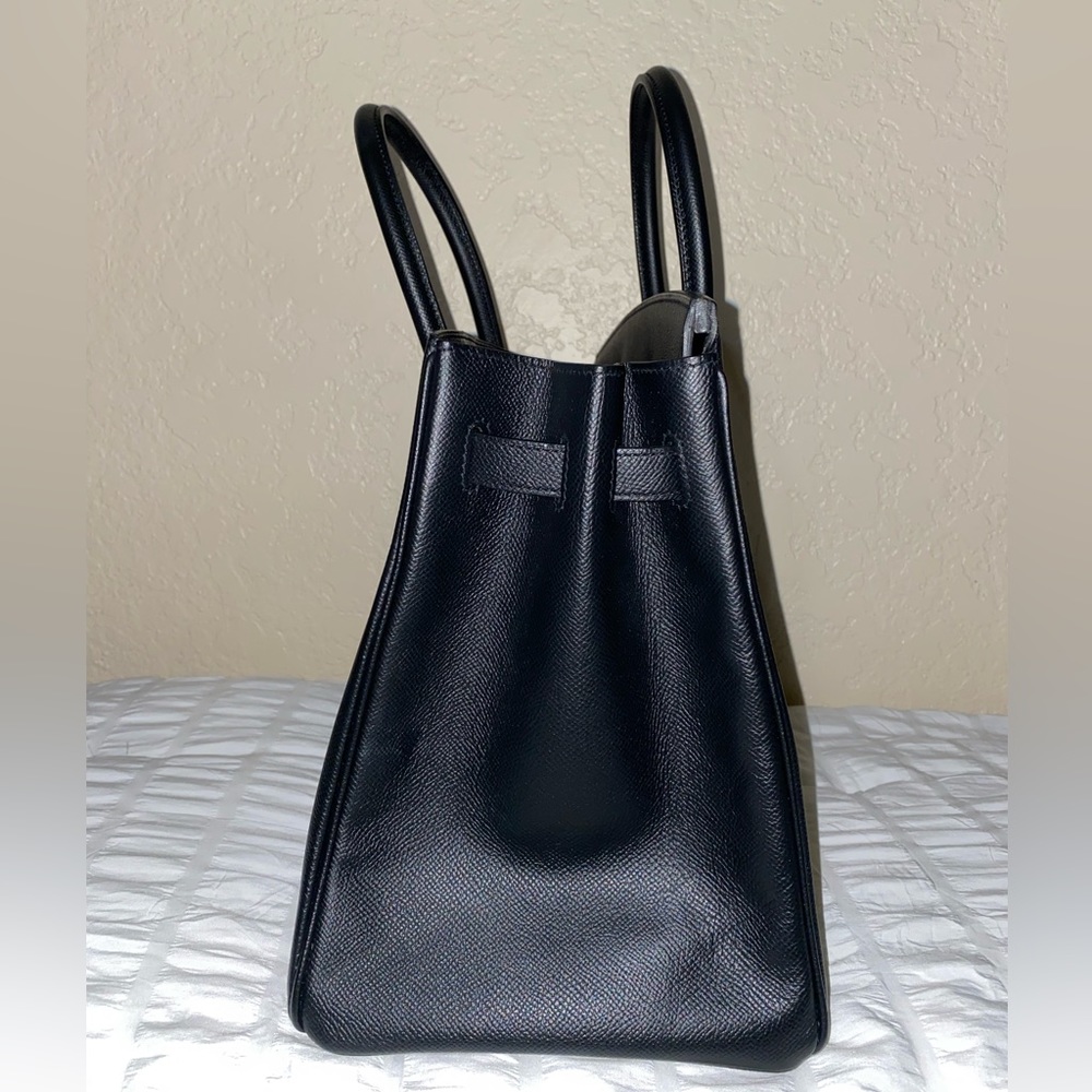 HP🎉RARE HERMÈS BIRKIN BRUSHED PALLADIUM HW EPSOM BLACK LEATHER 35 cm - Picture 5 of 16